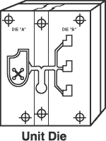 Unit Die Tooling Molds used for many zinc die cast dies